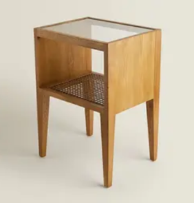 Cane-Side-Table