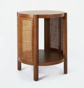 Cane-Side-Table
