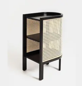 Cane-Side-Table