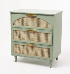 Cane-Side-Table