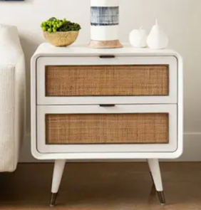 Cane-Side-Table
