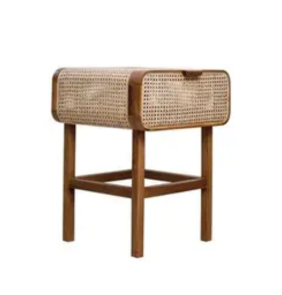 Cane-Side-Table